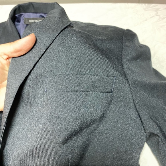 NEW Design Collective Blazer Size 4 Charcoal Black Button Up Front Pockets - Picture 4 of 11